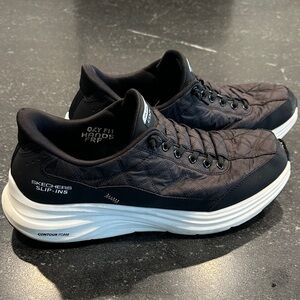 Skechers Black Quilted Slip-Ins